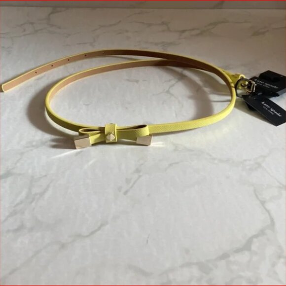 Kate Spade New York Playful Shoestring Waist Genuine Calfskin Leather Fashion - Picture 3 of 3